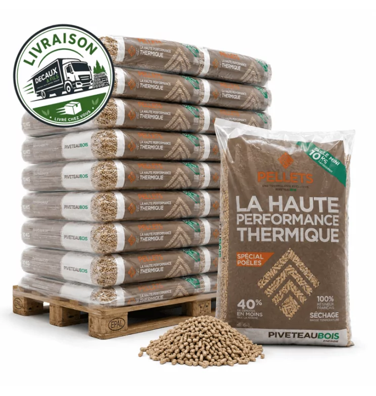 Palette de Granulés Piveteau HP+ ►104 sacs de 10kg